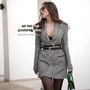 LAST ONE!!! BLOGGER FAVE!!! ZARA Short Dress with Lapel Collar